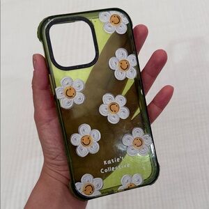 iPhone 14 Pro Max Casetify Green Daisy Phone Case